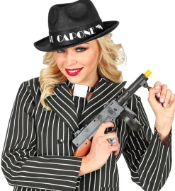 Al Capone Hatt Svart