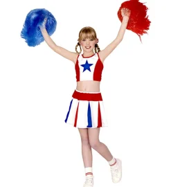 Amerikansk Cheerleader Barnekostyme