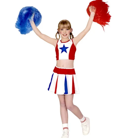 Amerikansk Cheerleader Barnekostyme