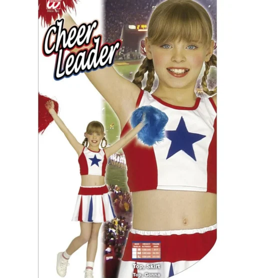Amerikansk Cheerleader Barnekostyme