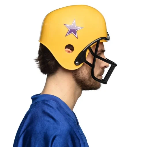 Amerikansk Fotball Hjelm Gul
