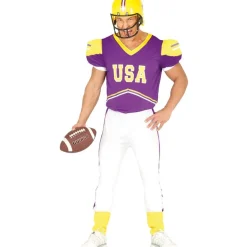 Amerikansk Fotballspiller Kostyme Lilla