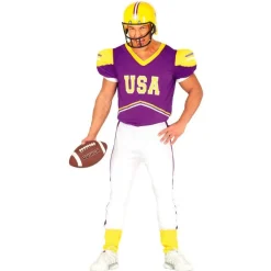 Amerikansk Fotballspiller Kostyme Lilla