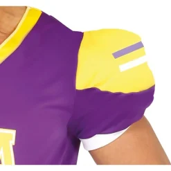 Amerikansk Fotballspiller Kostyme Lilla