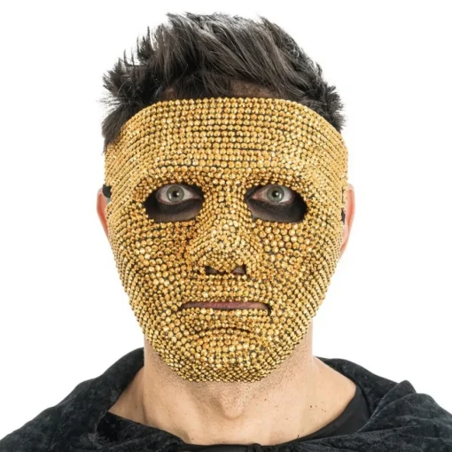 Anonym Diamant Maske Gull