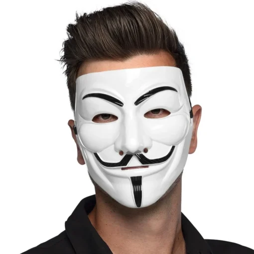 Anonymous Maske Hvit