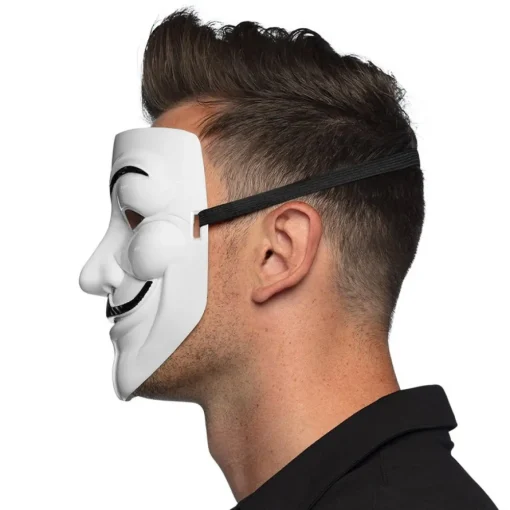 Anonymous Maske Hvit