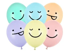 Ansikt Pastell Ballonger Mix