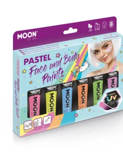 Ansiktsmaling UV Pastell Neon Sminkesett
