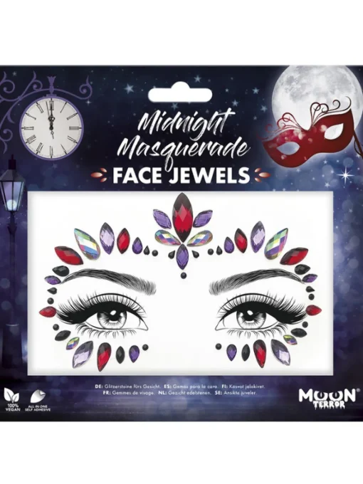Ansiktssmykker Midnight Masquerade
