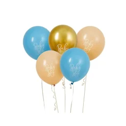 Baby Ballonger Blå og Beige
