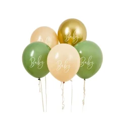 Baby Ballonger Grønn og Beige