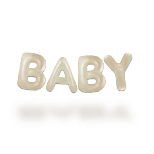 Baby Ballonggirlander Kremhvit