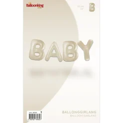 Baby Ballonggirlander Kremhvit