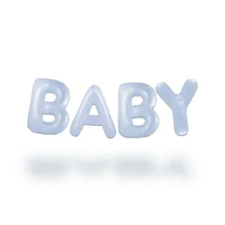 Baby Ballonggirlander Pastellblå