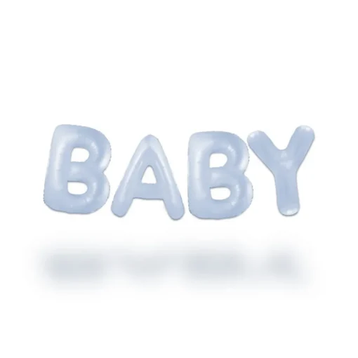 Baby Ballonggirlander Pastellblå