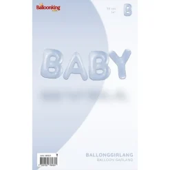 Baby Ballonggirlander Pastellblå