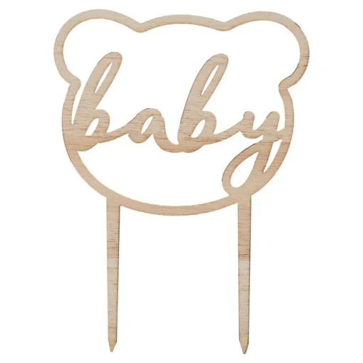 Baby Bamse Kakepynt Treverk