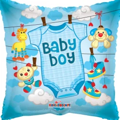 Baby Boy Folieballong Lyseblå
