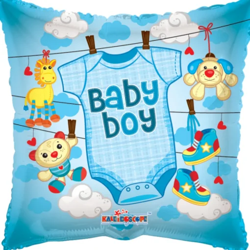 Baby Boy Folieballong Lyseblå
