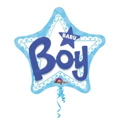 Baby Boy Stjerne Folieballong