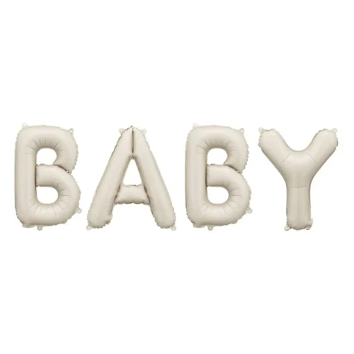 Baby Folieballong Beige