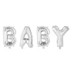 Baby Folieballonger Sølv