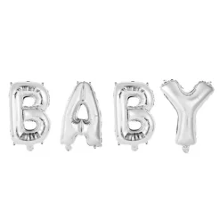 Baby Folieballonger Sølv