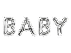 Baby Folieballonger Sølv