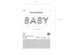 Baby Folieballonger Sølv