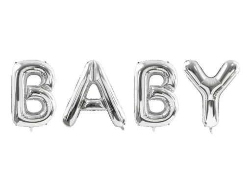 Baby Folieballonger Sølv