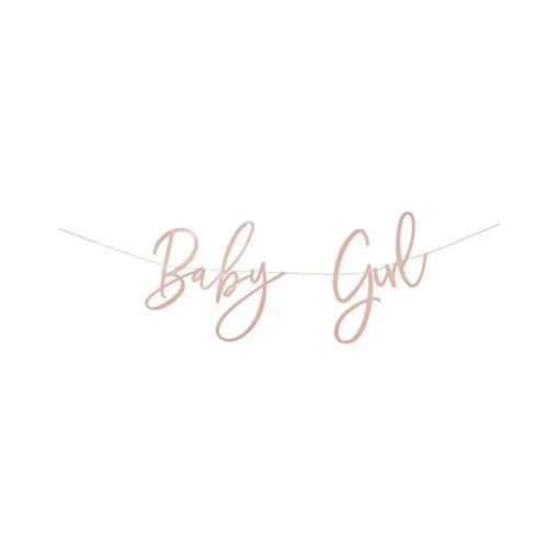 Baby Girl Banner Lyserosa