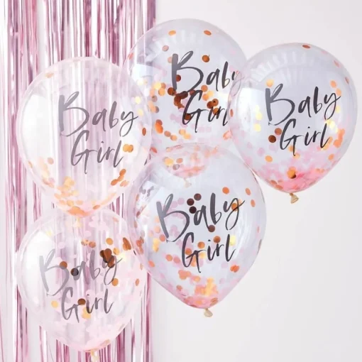 Baby Girl Konfettiballonger
