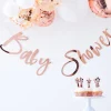 Babyshower Girlander Gullrosa