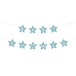 Babyshower Girlander Lyseblå