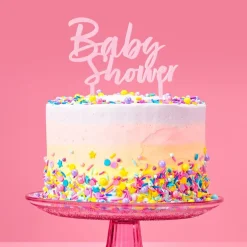 Babyshower Kaketopp Rosa
