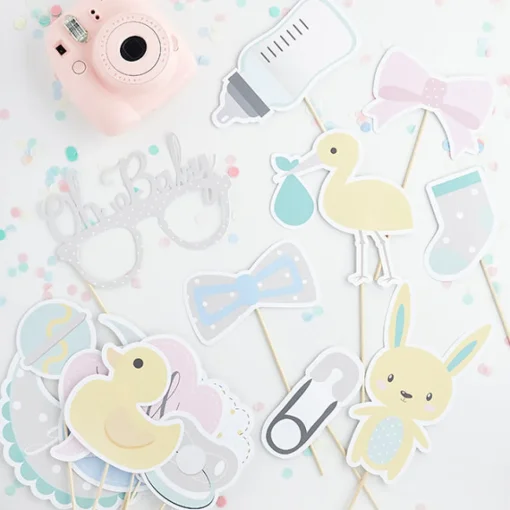 Babyshower Unisex Selfie Fotorekvisitter