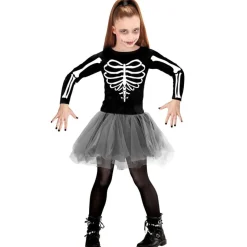 Ballerina Skjelett Barnekostyme