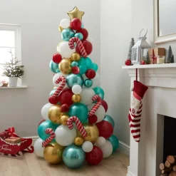 Ballong Juletre Novelty Rød