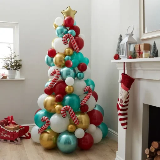 Ballong Juletre Novelty Rød