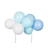 Ballong Kaketopper Lyseblå