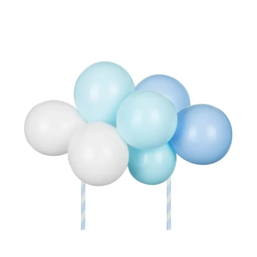 Ballong Kaketopper Lyseblå