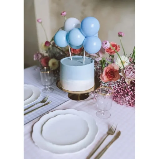 Ballong Kaketopper Lyseblå