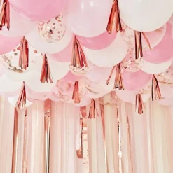 Ballong Tak Sett Rosa og Gullrosa