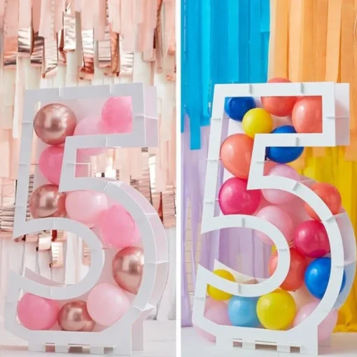 Ballongboks Tall Hvit