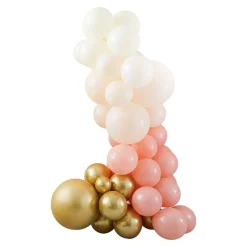 Ballongbue DIY Ferskenfarge og Gull