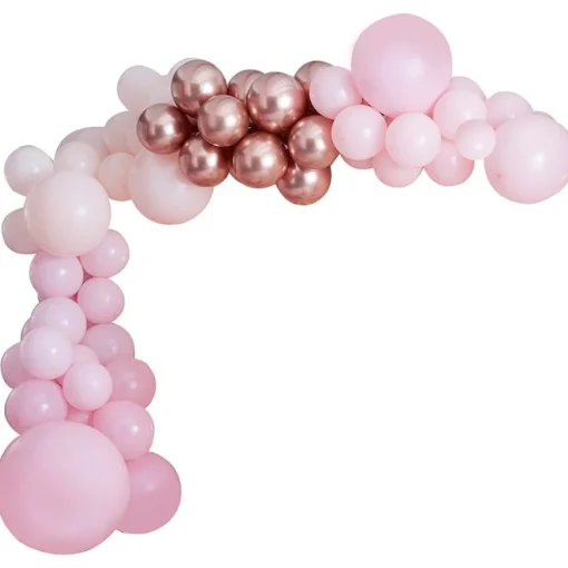 Ballongbue DIY Lyserosa og Gullrosa