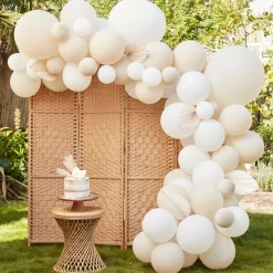 Ballongbue Hvit og Beige