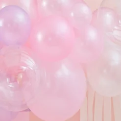 Ballongbue Pastellrosa og Elfenbenshvit