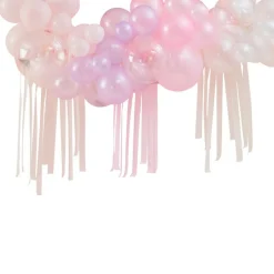 Ballongbue Pastellrosa og Elfenbenshvit